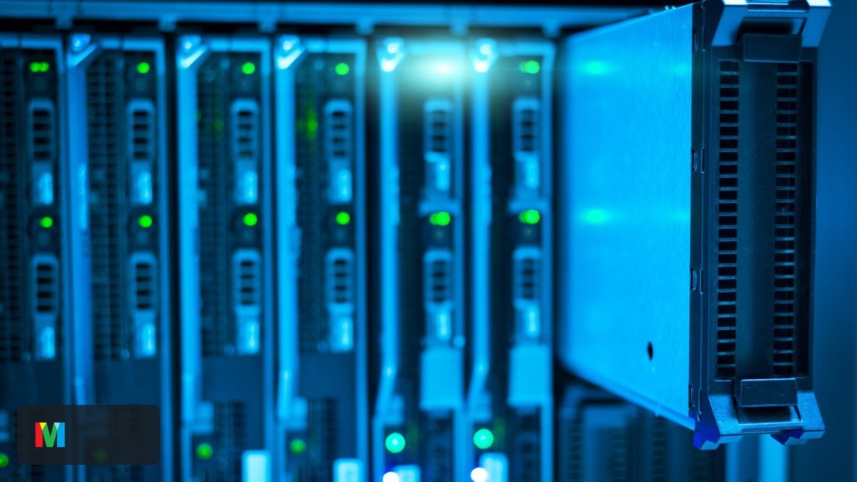 Sala de servidores, metáfora da construção de data centers de IA